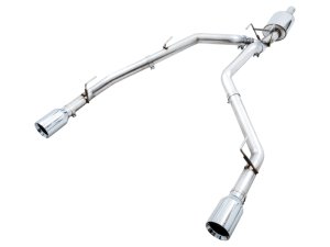 RAM 1500 Performance Exhaust - Dual Rear Exit - AWE Tuning - 0FG Cat Back - Chrome Silver - `09-`18